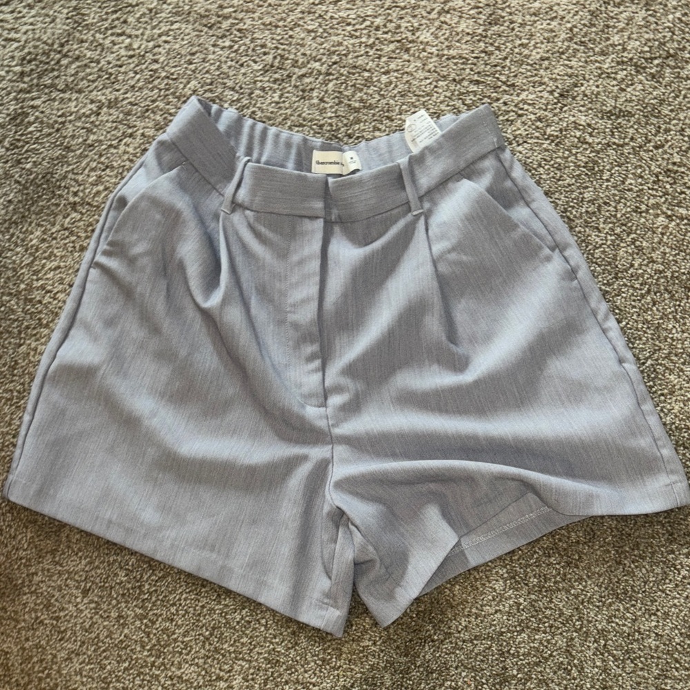Abercrombie & Fitch Women's Light Gray Shorts